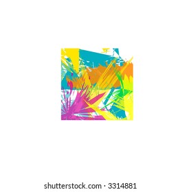 abstract colorful grunge background - vector -