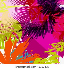 abstract colorful grunge background - vector -