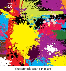 Abstract Colorful Grunge Background. Vector.