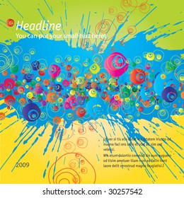 Abstract colorful (grunge banner) background for your business artwork