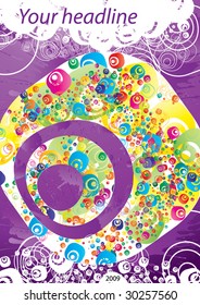 Abstract colorful (grunge banner) background for your business artwork