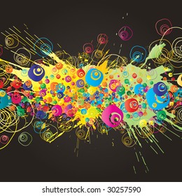 Abstract colorful (grunge banner) background for your business artwork