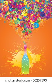 Abstract colorful (grunge banner) background for your business artwork