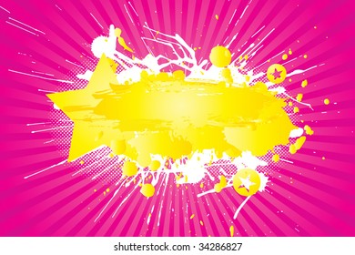 Abstract colorful (grunge banner) background