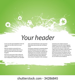 Abstract colorful (grunge banner) background