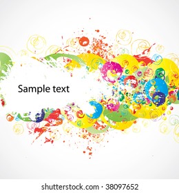 Abstract colorful (grunge banner) background for your business artwork