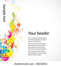 Abstract colorful (grunge banner) background for your business artwork