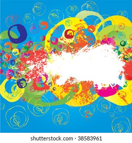 Abstract colorful (grunge banner) background