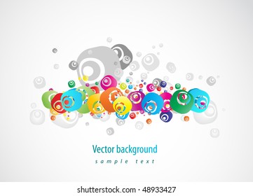 Abstract colorful (grunge banner) background for your business artwork