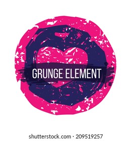 Abstract colorful grunge elements. Background Valentine's Day