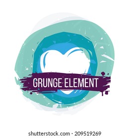 Abstract colorful grunge elements. Background Valentine's Day