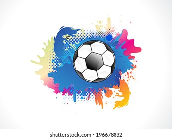Abstract colorful grunge football vector illustration
