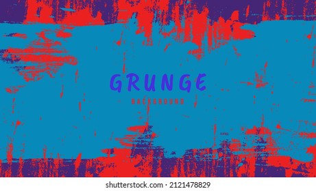 Abstract Colorful Grunge Frame Texture Wall Background Design