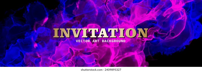 Abstract colorful grunge vector background with bright colors splashes for cover design, invitation, poster, banner, flyer, cards and design interior. Futuristic ink texture illustration. Color smoke.