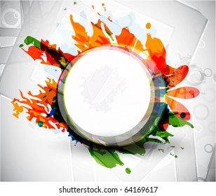 Abstract colorful grungy background
