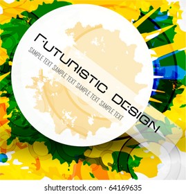 Abstract colorful grungy background
