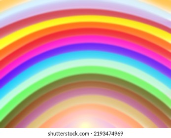 abstrakter bunter Halbkreis-Hintergrund mit unscharfem Regenbogen