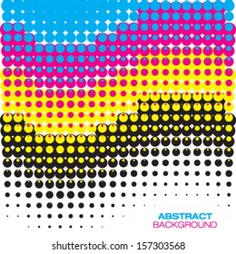 Abstract Colorful Halftone Background, vector illustration 