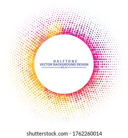 Abstract Colorful halftone, design  background. vector