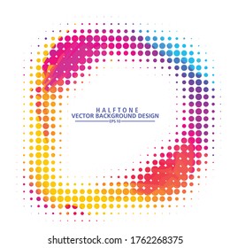 Abstrakter bunter Halfton, Design-Hintergrund. Vektorgrafik