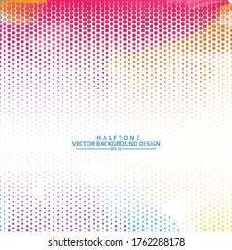 Abstract Colorful halftone, design  background. vector