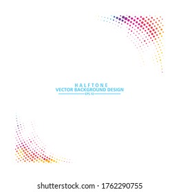 Abstrakter bunter Halfton, Design-Hintergrund. Vektorgrafik