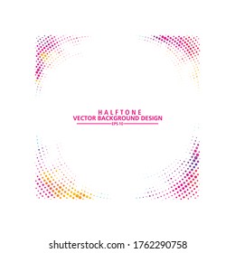 Abstract Colorful halftone, design  background. vector