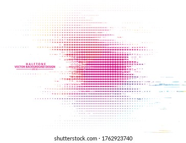 Abstract Colorful halftone, design  background. vector