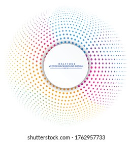 Abstract Colorful halftone, design  background. vector