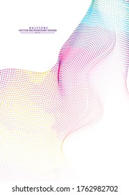 Abstract Colorful halftone, design  background. vector