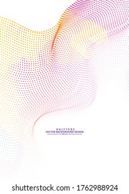 Abstract Colorful halftone, design  background. vector