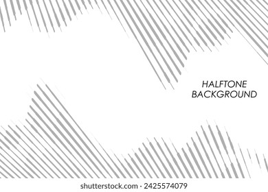 Abstract colorful halftone dots horizontal vector illustration.