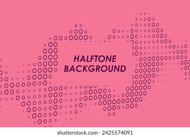 Ilustración de vector horizontal abstracta colorida de los puntos del semitono.