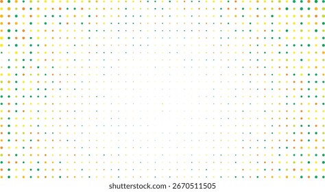 Abstractas fondo de degradado de semitono colorido con patrón de textura de píxeles punteados en amarillo, verde y naranja vibrante diseño de arte pop retro moderno Fondo de pantalla grunge digital