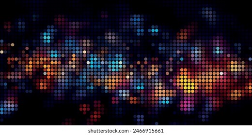 Abstract colorful halftone texture dots pattern. vector