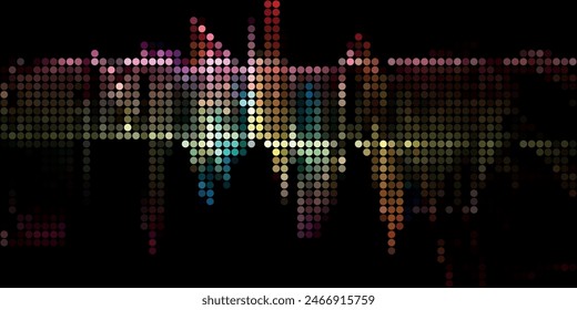 Abstractas patrón de puntos de textura de semitono colorido. Vector