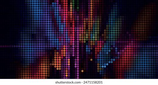 Abstract colorful halftone texture dots pattern. vector
