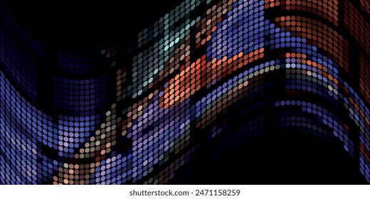 Abstractas patrón de puntos de textura de semitono colorido. Vector