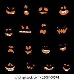 Abstract colorful Halloween,illustration background with Pumpkins. autumn illustration for Halloween
