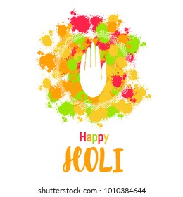 Abstract colorful Happy Holi background  for Festival of Colors celebration greetings vector illustration