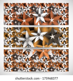 abstract colorful header vector stars illustration