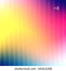 Abstract Colorful Herringbone Textured Background. Vibrant Vector Illustration without Transparency.