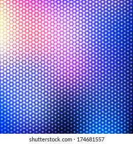 Abstract colorful hexagon background