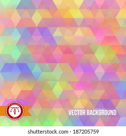 Abstract Colorful Hexagon Background