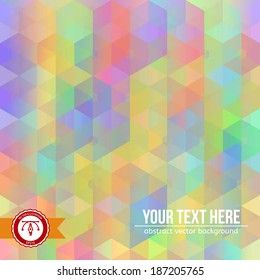 Abstract Colorful Hexagon Background