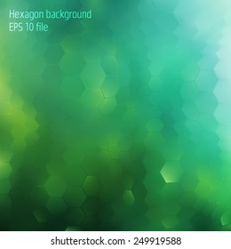 Abstract colorful hexagon background