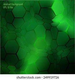 Abstract colorful hexagon background