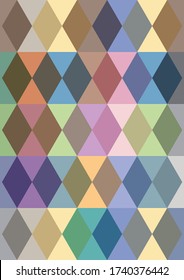 abstract colorful hexagon background mosaic tiles concept for book cover, background, wallpaper, template, pattern