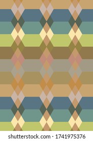 abstract colorful hexagon background mosaic tiles concept for book cover, background, wallpaper, template, pattern