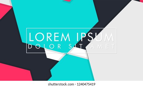 abstract colorful hexagon background vector design with shadow
